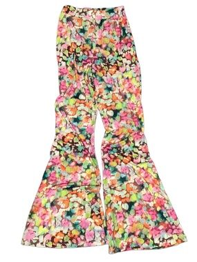Nasty Gal Girls Floral Bell-Bottom Pants in Multicolor - Kids